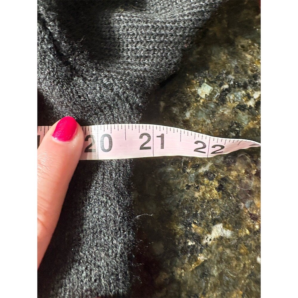 Ugh-Lee Sweater Womens Plus 2X Black Christmas Cat LA LA Shimmer Knit - Picture 7 of 11